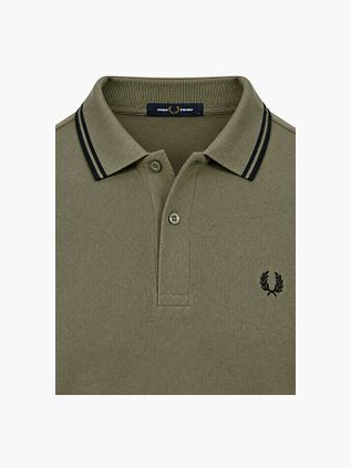 Fred Perry Langarm-Poloshirt Grün Z50