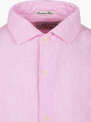 Superdry Shirt Riviera Linen Classic Pink
