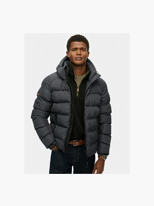 Superdry Doudoune Hooded Anthracite