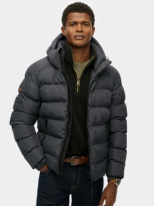 Superdry Puffer Jacket Hooded Antra