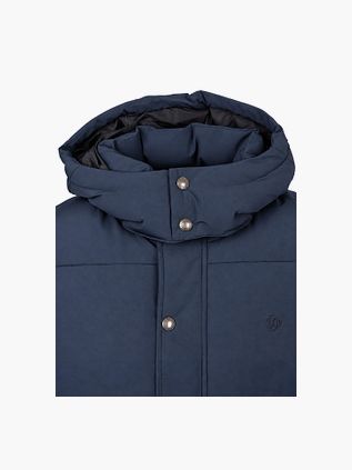 Superdry Puffer Jacket Premium Hooded Navy