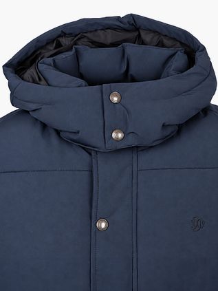 Superdry Puffer Jacket Premium Hooded Navy