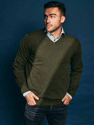McGregor Pullover V-Neck Olive Green