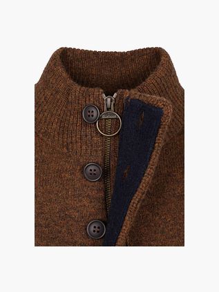 Barbour Mocker Sweater Wool Brown