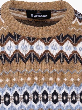 Barbour Fairisle Pullover Wool Camel