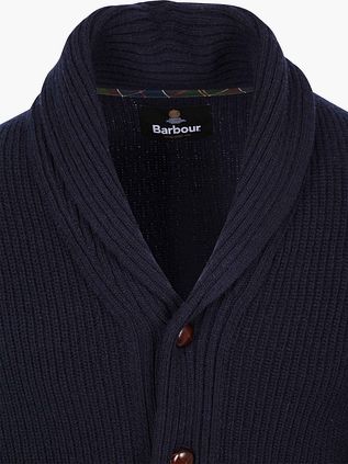 Barbour Cardigan Shawl Hartland Navy