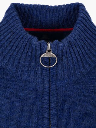 Barbour Newtown Half Zip Pullover Wool Ink Blue