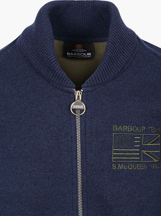 Barbour International Cardigan Mack Navy