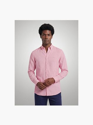 McGregor Hemd Cotton Linen Roze