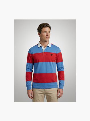 McGregor Rugbyshirt Streep Blauw Rood