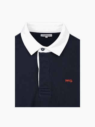 McGregor Rugbyshirt Streifen Solid Navy