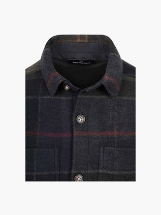 Barbour Overshirt Woodlane Brushed Tartan Green