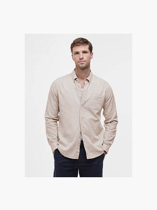 Barbour Shirt Laggon Nelson Tailored Stone Beige