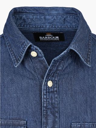 Barbour International Dufton Shirt Chambray Indigo