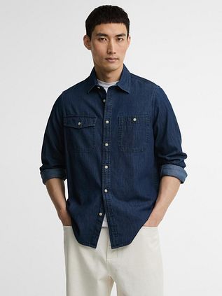 Barbour International Dufton Indigo Chambray Shirt