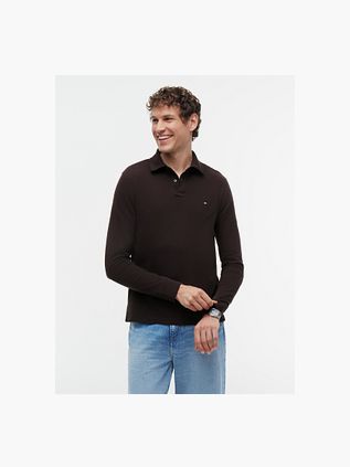 Tommy Hilfiger Longsleeve Polo Brun