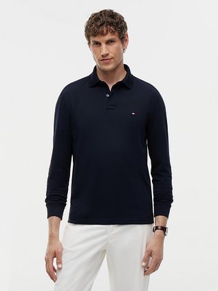 Tommy Hilfiger Polo Manches Longues Navy