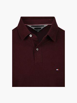 Tommy Hilfiger Longsleeve Polo Shirt Burgundy