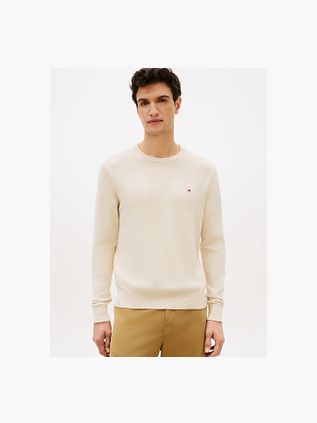 Tommy Hilfiger Pullover Cotton Kashmir Ecru