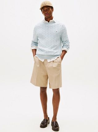 Tommy Hilfiger Pullover Cable Light Blue