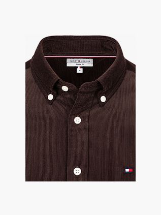 Tommy Hilfiger Corduroy Hemd Braun