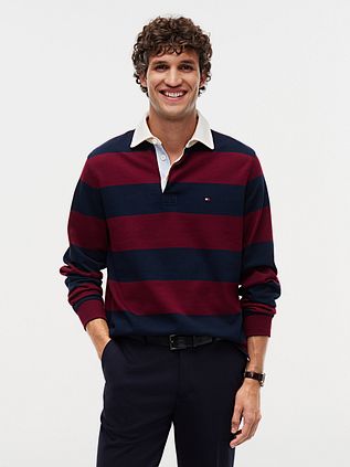 Tommy Hilfiger Rugby Polo Burgundy/Navy