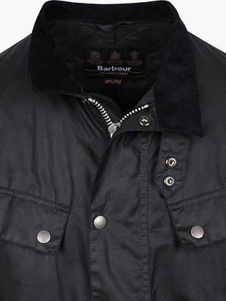 Barbour International Duke Wax Coat Noir