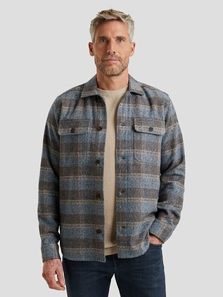 Overshirt Vanguard w niebieską kratę