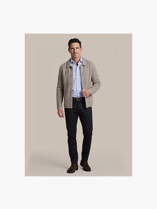 Suitable Strickjacke Boiled Wool Taupe
