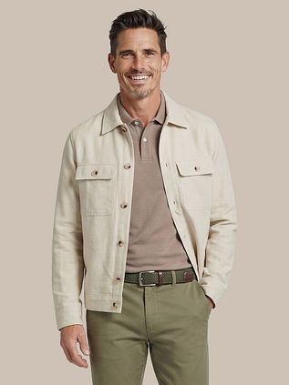 Suitable Drop Loop Overshirt Sand