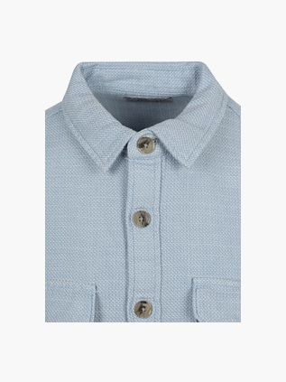 Suitable Overshirt Structure Hellblau