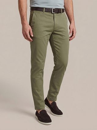 Suitable Chino Peano Twill Olive Clair