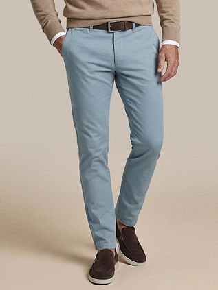Suitable Plato Chino Steel Blue