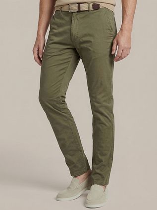 Suitable Chino Plato Olive Green