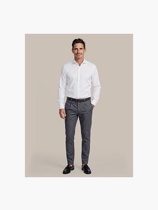 Suitable Chino Pico Pleat Marine