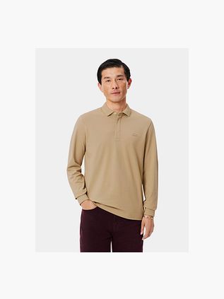 Lacoste Longsleeve Polo Piqué Beige