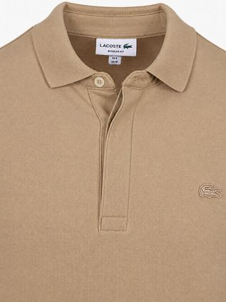 Lacoste Longsleeve Polo Piqué Beige