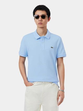 Lacoste Pique Poloshirt Lichtblauw