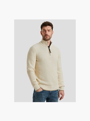 PME Legend Halvzip Structure Trøje Ecru