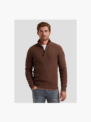 PME Legend Halvzip Structure Trøje Brun