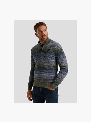 PME Legend Half Zip Colormix Sweater Blue