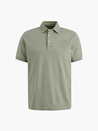 PME Legend Polo shirt Piqu & eacute; Logo Grå Grøn