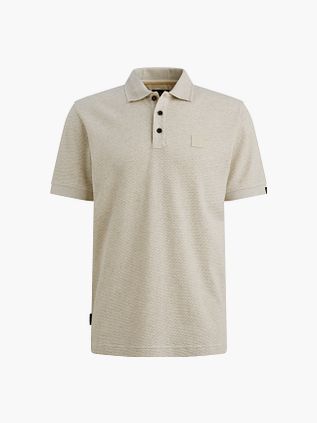 PME Legend Polo Shirt Popcorn Jersey Ecru