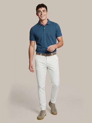 Steppin' Out Polo Piqué Royal Blauw