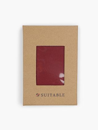 Suitable Silketaske Mørkerød