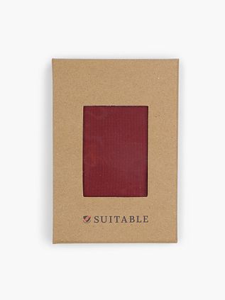 Suitable Silketaske Mørkerød