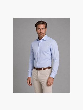 Profuomo Twill Hemd Supima Cotton Hellblau