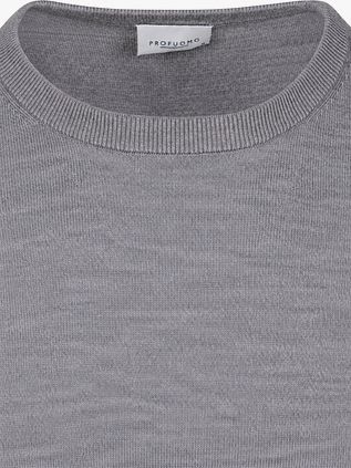 Profuomo Pullover Merino Wool Grey