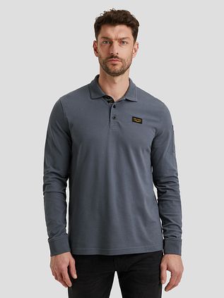PME Legend American Classic Longsleeve Poloshirt Vintage Indigo