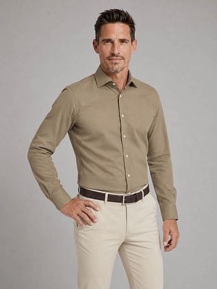Profuomo Japanese Knitted Hemd Grün